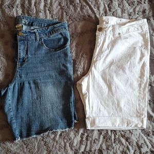 2 Faded Glory Denim Shorts